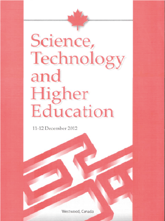 <p>Science, Technology and Higher Education December 1ith-12th, 2012. vol. II Westwood, Canada.</p>